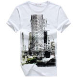 E-BAIHUI Brand mens t shirts marcelo burlon t shirt  casual tops tees Fitness Men cotton T-shirts Camisetas  Swag t shirt  Y050