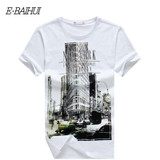 E-BAIHUI Brand mens t shirts marcelo burlon t shirt  casual tops tees Fitness Men cotton T-shirts Camisetas  Swag t shirt  Y050