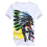 E-BAIHUI Brand cotton mens t shirts printing Men T-shirt  casual tops tees  Camisetas Hip Hop American Indian Swag t-shirts Y025