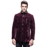 E-artist Men's Stand Velvet Duck Down Jackets Coat Male Business Casual Warm Parka Outwear Overcoat for Winter Plus Size 5XL Y36