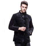 E-artist Men's Stand Velvet Duck Down Jackets Coat Male Business Casual Warm Parka Outwear Overcoat for Winter Plus Size 5XL Y36