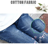 DZIECKO Girls Jeans Spring 2018 Fashion Cartoon Cat Girls Jeans Pants Autumn Children Pencil Pants Kids Trousers Girls Clothes