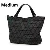 DVODVO Women Bao Bao Bag Luminous sac baobao Bag Diamond Tote Geometry Quilted Shoulder Bags Laser Plain Folding Handbags bolso