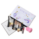 Jom Tokoy 2017 new unicorn Simple Square Cosmetic Bags 3D Printed Polyester Travell Makeup bag