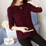 JOLINTSAI 2017 Autumn Winter New Sweater Women Long Sleeve O-Neck Solid Women Sweaters And Pullovers Female Knitwear Pull