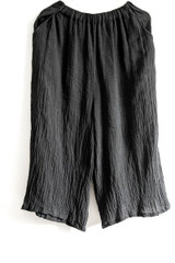Johnature Women Wide Leg Pants Trouser Loose Black Pockets Vintage 2017 Summer New Cotton Linen Original Thin High Waist Pants