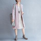 Johnature Women Coats Fashion Trench 2017 Winter New Long Sleeve Women Clothes Button Loose 2 Colour Long Trench