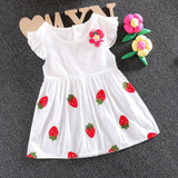 Infant Baby girl clothes summer brand cotton dress for toddler newborn baby girl wear clothing party princess tutu dresses dress
