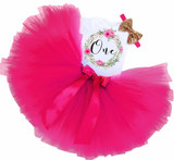 Infant Baby Flower Girl 1st One Birthday Outfits Romper Tutu Dress Kids Party Clothes For Girls Bebes Set Toddler Child Clothing