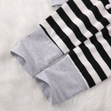 Infant Baby Boys Girls Striped Clothes Hoodie Tops T-shirt+Cotton Pants 2pcs suit newborn baby boys girls clothing sets