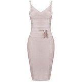 INDRESSME 2017 Women's Bandage Dress New Sexy Spaghetti Strap Deep V Backless Fashion Dress Bodycon Femme Vestidos Club Party