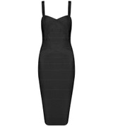 INDRESSME 2017 Women's Midi Bandage Dress Sexy Spaghetti Strap Bodycon Club Party Dresses Vestidos Wholesale