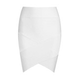 INDRESSME 2017 Women's Mini Irregular Elastic Bandage Skirts Sexy Slim Pencil Bodycon Skirts Summer Wholesale