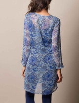 Indigo Silk Tunic
