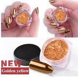 3Box  Chrome Pigment Nail Glitter Effect on Pink Color Mirror Powder  Nail Art Decoration