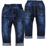 3999 BABY JEANS girls denim boys pants baby trousers navyblue  unisex navy blue spring autumn soft  baby & kids fashion new 2017