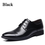 38-47 big size Men Shoes Italian Style Fashion Lace Up Men Oxford Shoes Quality Brand Pointed Toe Men Flats Shoes