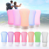 37ml Silicone Squeeze Makeup Refillable Bottles Silicone Press Bottle for Lotion Shampoo Shower Gel Storage Container