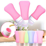 37ml Silicone Squeeze Makeup Refillable Bottles Silicone Press Bottle for Lotion Shampoo Shower Gel Storage Container