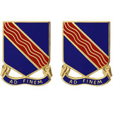 379th Regiment Unit Crest (Ad Finem)