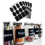 36pcs Waterproof Mason Jar Bottle Stickers Labels Home Kitchen Jars Stickers Chalkboard Lables Tags Can Be Reused 3 Style