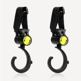 360 Rotation 2Pcs/Set Baby Stroller Storage Hooks Organizer Pram Buggy Wheelchair Hooks ABS Hanger Baby Stroller Accessories