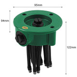 360 Degree Garden Lawn Sprinkler Watering Sprinkler Spray Nozzle Gardening Tools Irrigation Noodle Head Showerhead