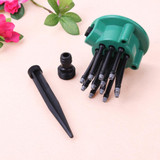 360 Degree Automatic Plastic Sprinkler Spray Nozzle Lawn Garden Irrigation Sprinkler Rotating Plant Watering Drippers