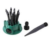 360 Degree Automatic Plastic Sprinkler Spray Nozzle Lawn Garden Irrigation Sprinkler Rotating Plant Watering Drippers