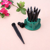 360 Degree Automatic Plastic Sprinkler Spray Nozzle Lawn Garden Irrigation Sprinkler Rotating Plant Watering Drippers