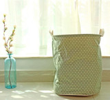 35x45cm Pastoral Laundry Basket With Cover Washing Laundry Bag Hamper Storage Dirty Clothing Bags Fabric Toy Storage Bag Cute