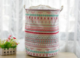 35x45cm Pastoral Laundry Basket With Cover Washing Laundry Bag Hamper Storage Dirty Clothing Bags Fabric Toy Storage Bag Cute
