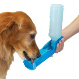 350ml Potable Pet Dog Cat Water Feeding Drink Bottle Dispenser Pet Portable Water Dispenser Blue/Red/Pink