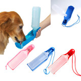 350ml Potable Pet Dog Cat Water Feeding Drink Bottle Dispenser Pet Portable Water Dispenser Blue/Red/Pink