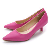 34-43 Woman Shoes Genuine Leather inside Low Heels Women Pumps Stiletto Thin Heel Women's Work shoe Pointed Toe Wedding Shoes
