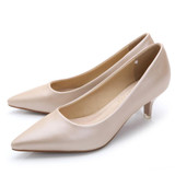 34-43 Woman Shoes Genuine Leather inside Low Heels Women Pumps Stiletto Thin Heel Women's Work shoe Pointed Toe Wedding Shoes