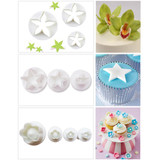 33Pcs/Set Cake Plunger Cutters Tools Decorating Icing Fondant Sugarcraft Icing Mold Plastic Cake Cookie Tools Christmas Flower