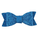 33 Pcs/lot 3" Solid Glitter Hair Bow With Clip For Girls Kids Handmade Boutique Fashion Bling Hairgrips Hair Accessories