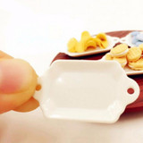 33 Pcs/set Dollhouse Miniature Tableware Plastic Plate Dishes Set Mini Food Plastic Tableware Model Set