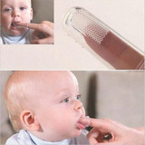 Baby Kids Silicone Finger Toothbrush Children Teeth Clear Gum Brush Infant Deciduous Tooth Brush Massage Children's Tooth Brush