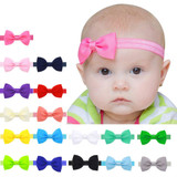 Baby Kids Girls Mini Bowknot Hairband Elastic Headband Bow stretch hair accessories Sweet Children's Elastic Force Headwear