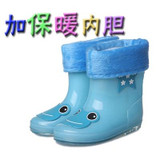 Baby Kids Fashion Rain Boots New Cute Cartoon Children Winter Warm Snow Rainning Boots For Girls Boys Shoes Rainboots CSH013