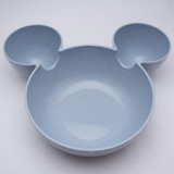 Baby Kids Cute Mouse Shape Feeding Plate Bowl Fruit Snack Dishes Kids Children Tableware Set Pratos Baby Feeding Prato Infantil