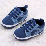 Baby Kids Boys First Walkers Lace-Up Sports Shoes Newborn Bebe Toddler Soft Bottom Anti-slip Footwear