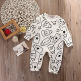 Baby Kids Boy Girl Clothing Warm Infant Romper Jumpsuit Long Sleeve Cotton Clothes Baby Boys Outfit