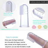 Baby Kid Infant Newborn Soft Safe Silicone Finger Training Toothbrush Gum Brush Clean Teeth Coated Tongue Baby Teething Rings