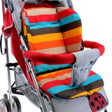 Baby Infant Stroller Seat Pushchair Cushion Cotton Mat Rainbow Color Soft Thick Pram Cushion Chair BB Car Seat Cushion Baby Infant Stroller Seat Pushchair Cushion Cotton Mat Rainbow Color Soft Thick Pram Cushion Chair BB Car Seat Cushion
