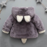 Baby Infant Girls Boys Autumn Winter Hooded Coat Cloak Jacket Thick Warm Clothes Cute Girls Boys Hooded Coat Cloak For kids Ears
