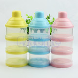 Baby Infant Feeding Milk Powder Food Bottle Container Portable 3 Cells Grid Box