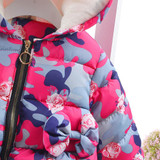Baby Infant Camouflage Autumn Winter Bow flowers Hooded Coat Cloak Jacket Thick Warm Clothes fashion girls coat lowest price